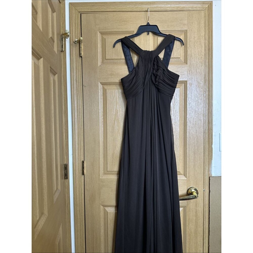 Alex Evenings Womens Brown Chiffon Formal Gown Size 8 - Picture 3 of 10